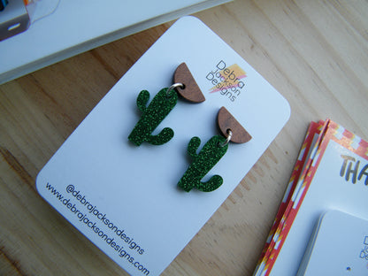 Cactus earrings
