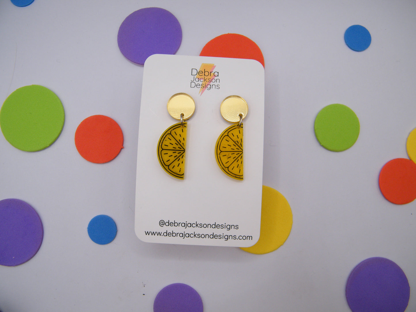 Lemon earrings