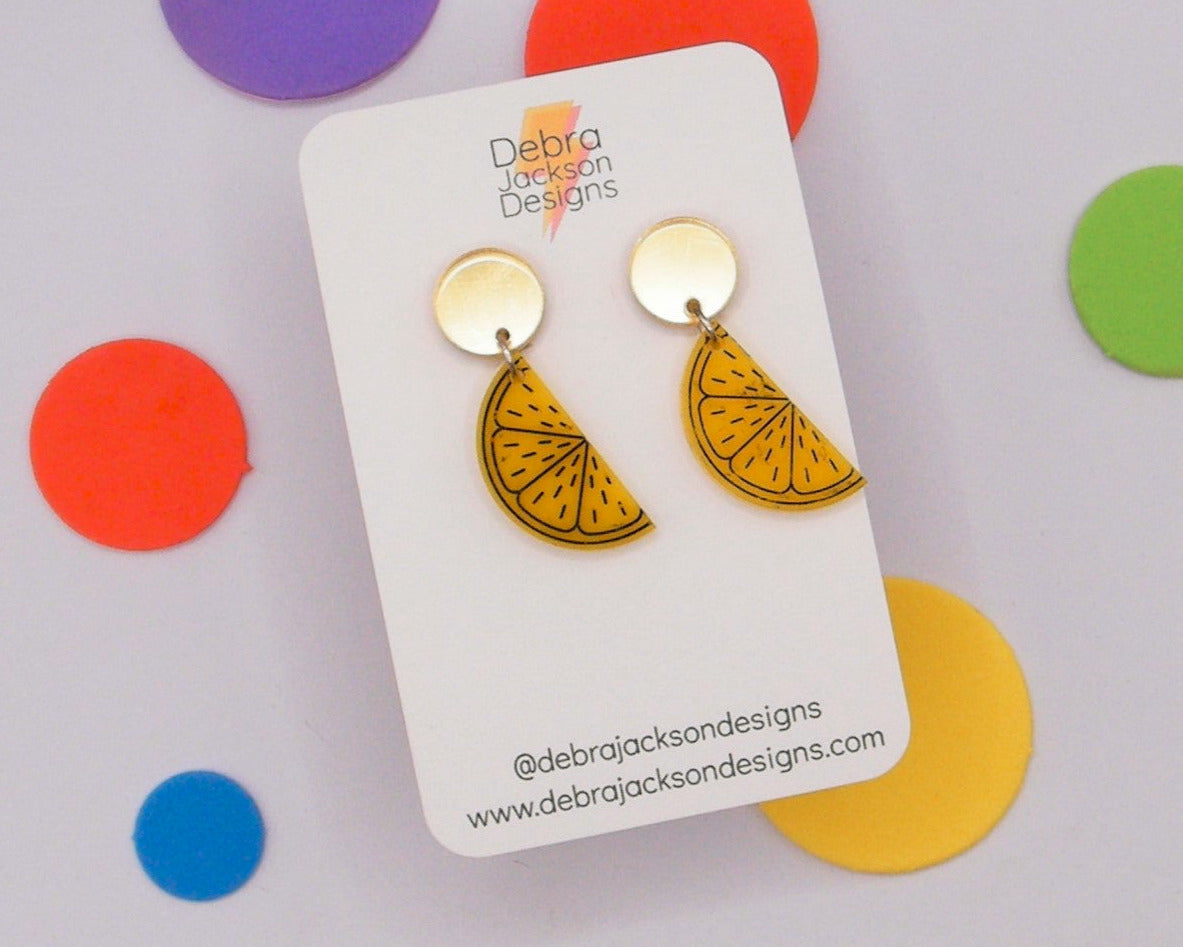 Lemon earrings