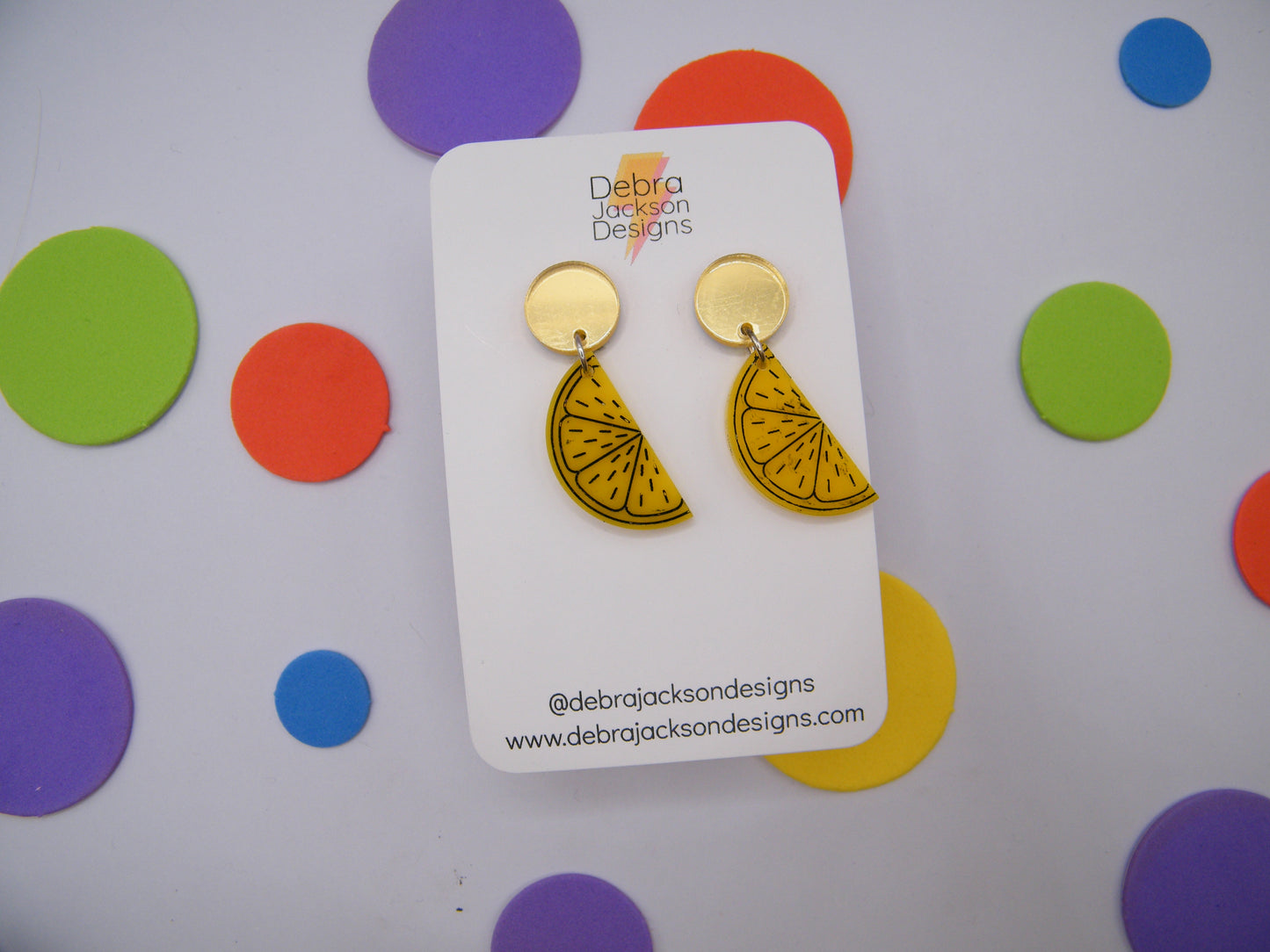 Lemon earrings