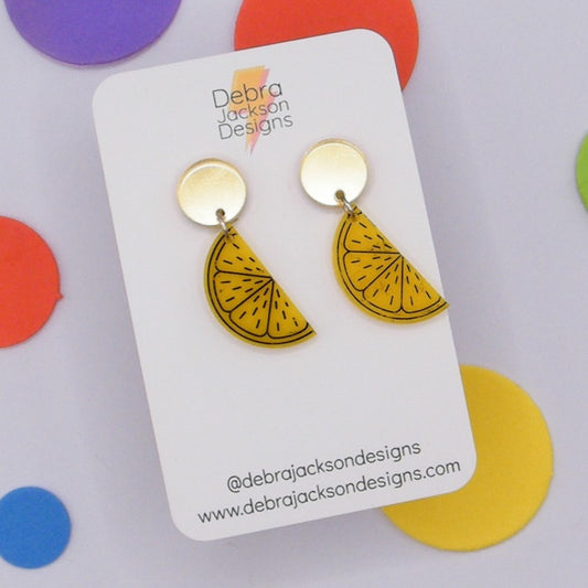 Lemon earrings