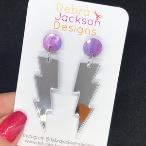 Crystal ball earrings