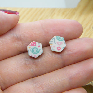 Afternoon Tea stud earrings