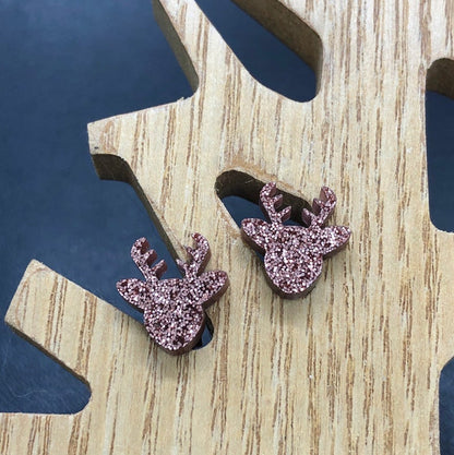 Deer stud earrings
