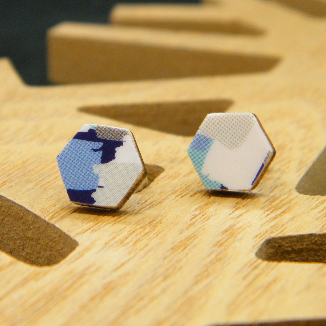 Paint Patch stud earring