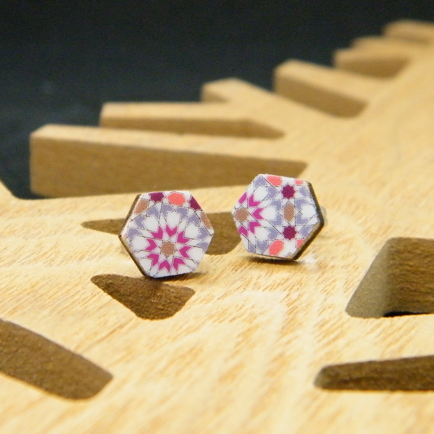 Quilted earrings