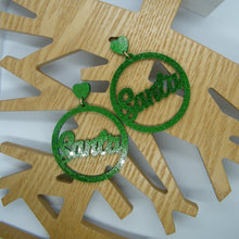 Load image into Gallery viewer, Santa earrings