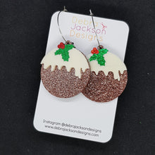 Load image into Gallery viewer, Christmas pudding earrings