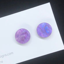 Load image into Gallery viewer, Round stud earring (multiple colours available)