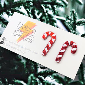 Candy cane studs
