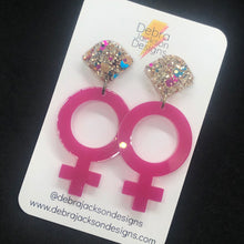 Load image into Gallery viewer, Pink Venus earrings