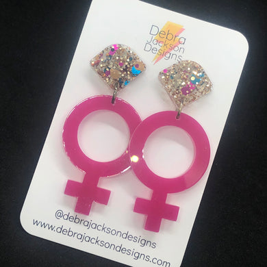 Pink Venus earrings