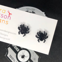 Load image into Gallery viewer, Spider stud earrings