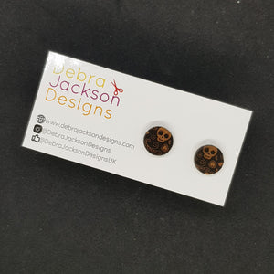 Calaveritas stud earrings