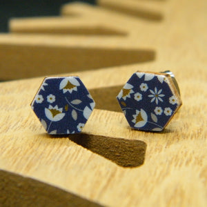 Perennial Blue stud earrings