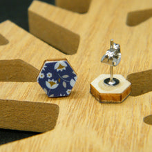 Load image into Gallery viewer, Perennial Blue stud earrings